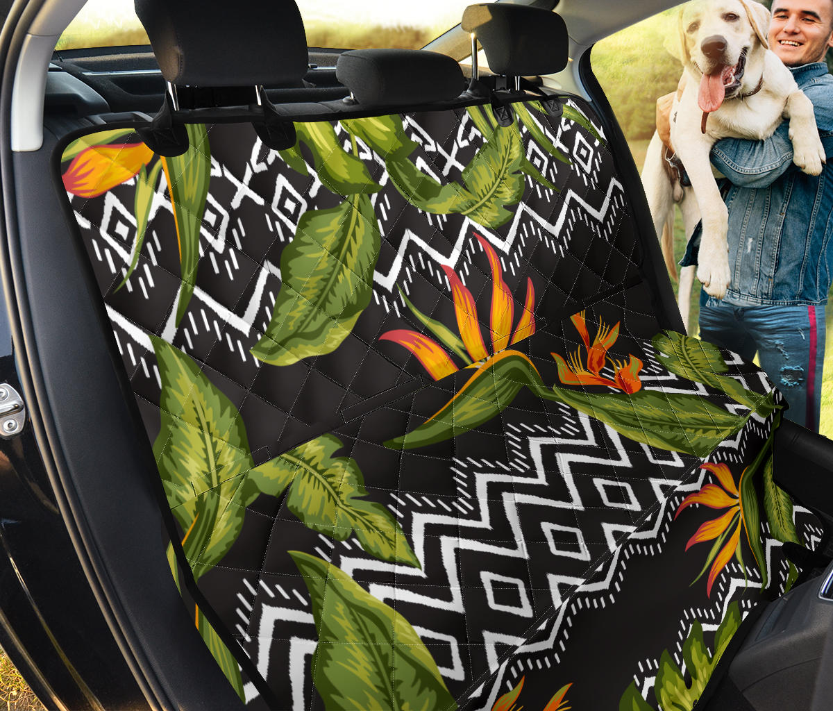 Bird Of Paradise Pattern Print Design BOP07 Rear Dog  Seat Cover