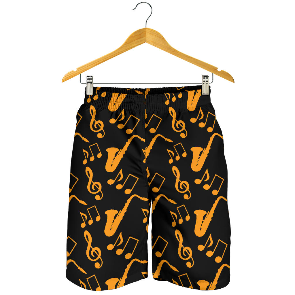 Saxophone Pattern Print Design 02 Mens Shorts