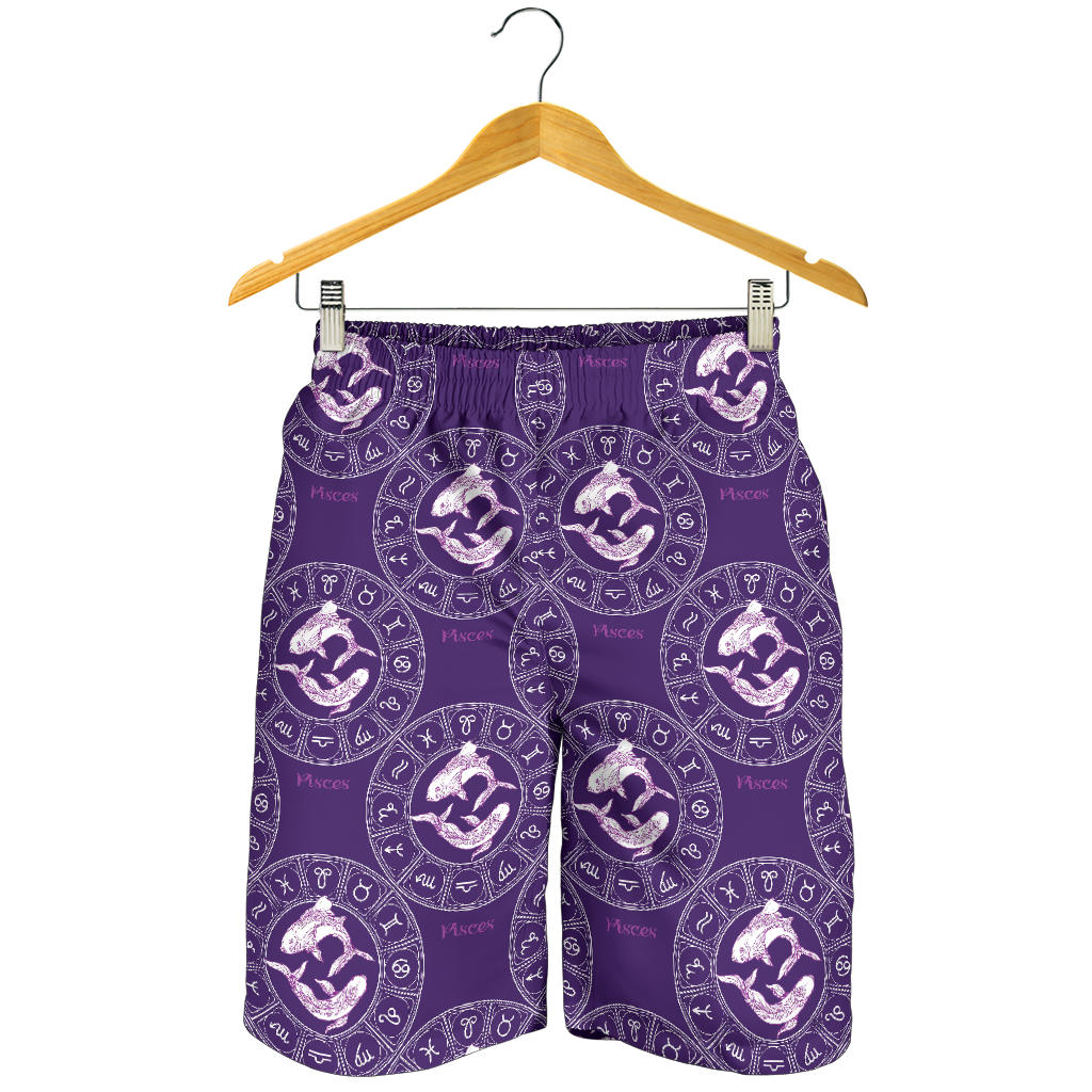Pisces Pattern Print Design A02 Mens Shorts