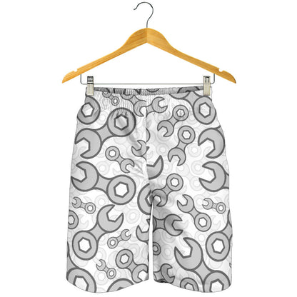Mechanic Pattern Print Design 05 Mens Shorts