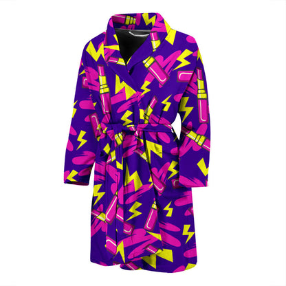 Lipstick Pattern Print Design LT04 Men Bathrobe