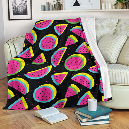 Watermelon Pattern Print Design WM07 Fleece Blanket