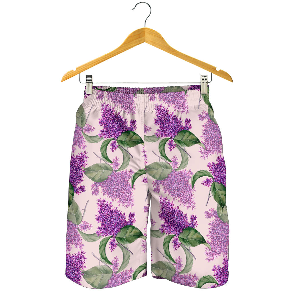 Lilac Pattern Print Design LI02 Mens Shorts