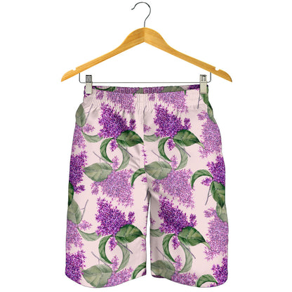 Lilac Pattern Print Design LI02 Mens Shorts