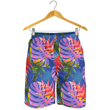 Tropical Flower Pattern Print Design TF025 Mens Shorts