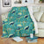 Sea Turtle Pattern Print Design T08 Fleece Blanket