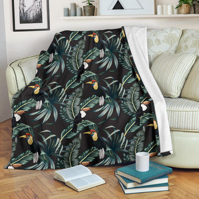 Rainforest Pattern Print Design RF06 Fleece Blanket