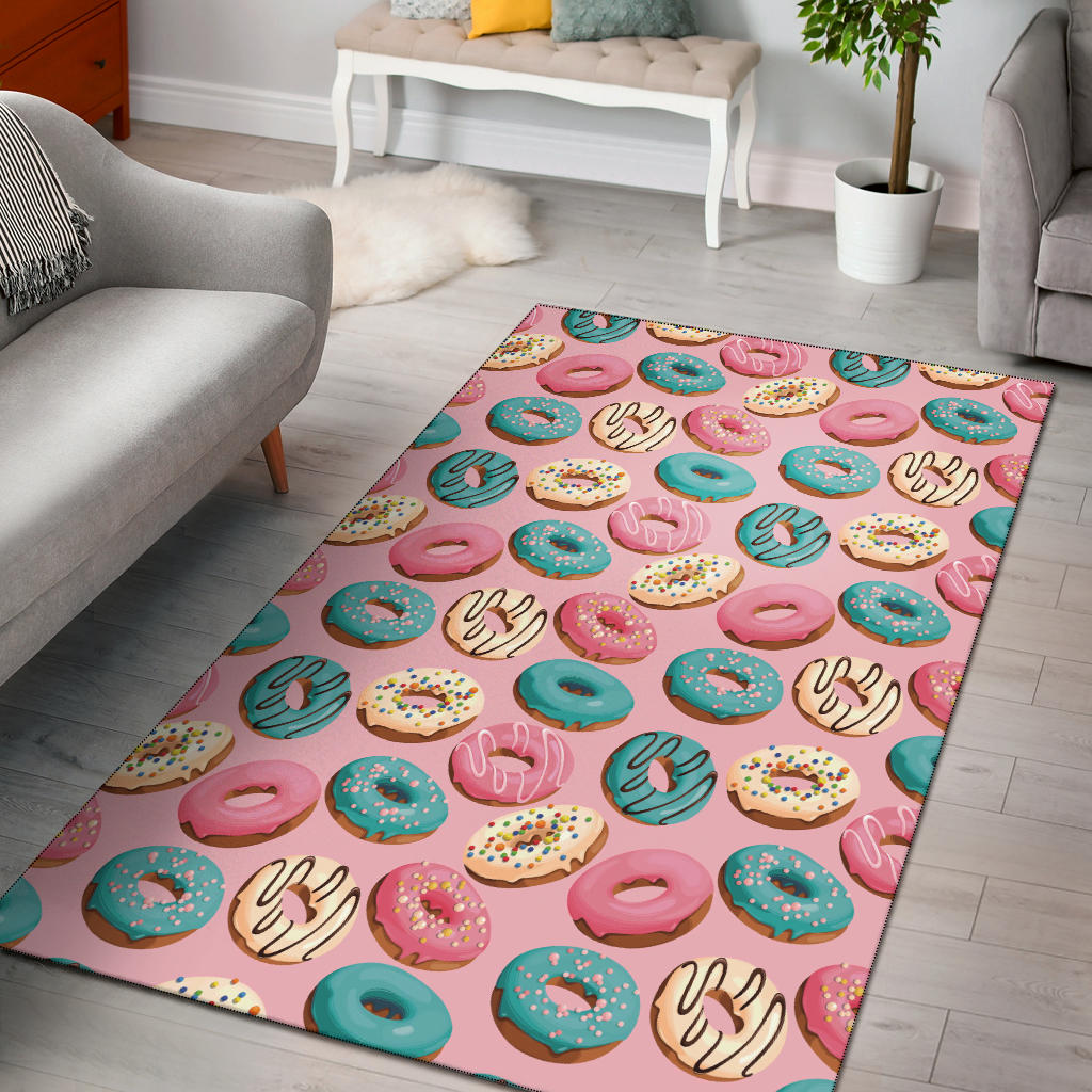 Donut Pattern Print Design DN06 Area Rugs