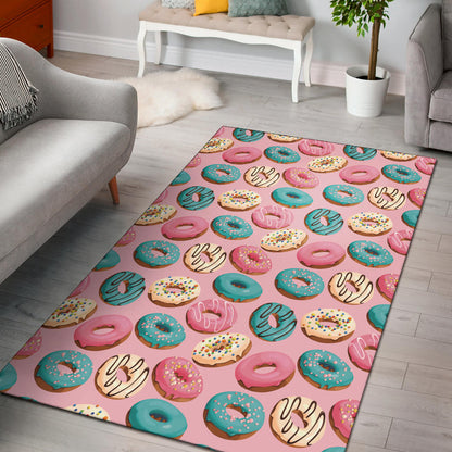 Donut Pattern Print Design DN06 Area Rugs