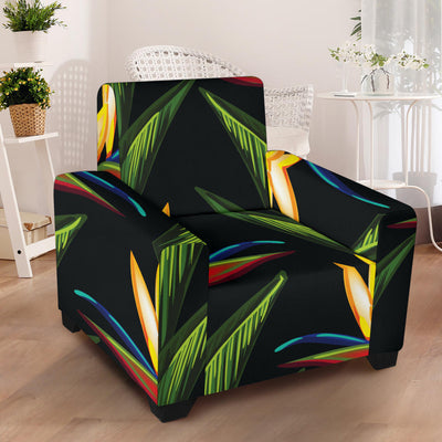 Bird Of Paradise Pattern Print Design BOP012 Armchair Slipcover