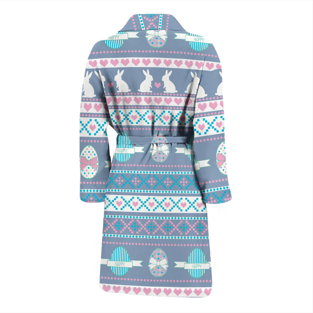 Easter Eggs Pattern Print Design RB013 Men Bathrobe