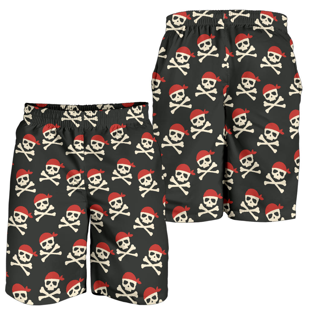 Pirate Pattern Print Design A04 Mens Shorts