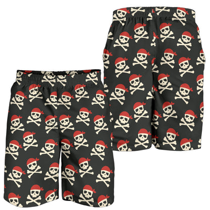 Pirate Pattern Print Design A04 Mens Shorts
