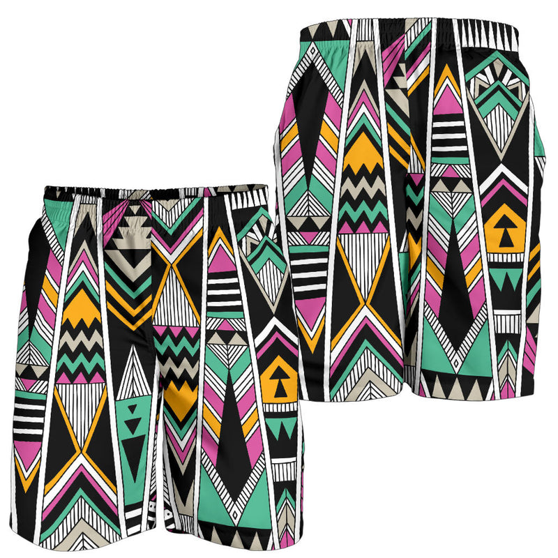 Tribal Aztec Triangle Mens Shorts