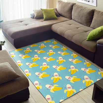 Banana Pattern Print Design BA07 Area Rugs