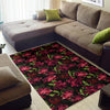 Iris Pattern Print Design IR03 Area Rugs