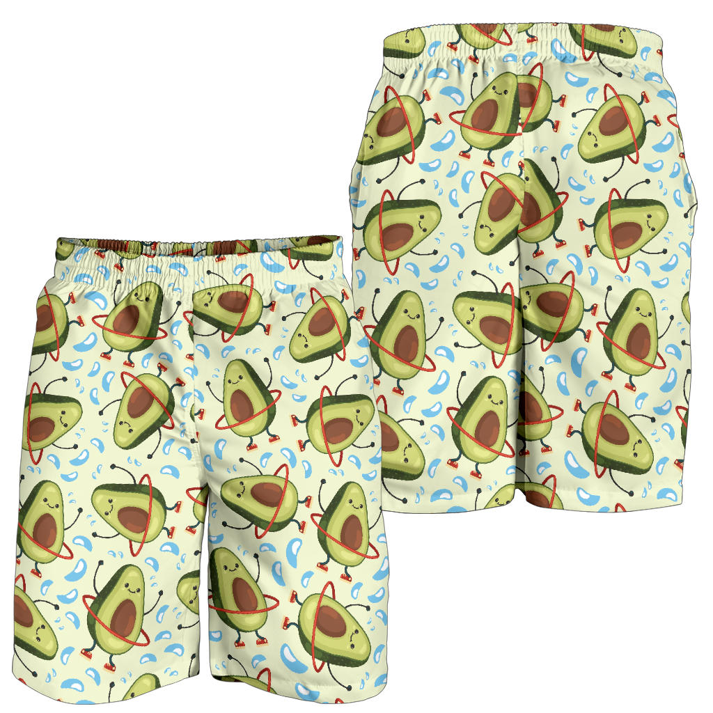 Avocado Pattern Print Design AC02 Mens Shorts