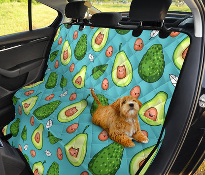 Avocado Pattern Print Design AC05 Rear Dog  Seat Cover