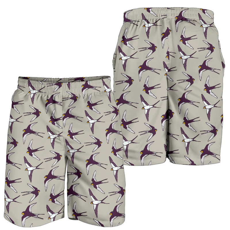 Swallow Bird Pattern Print Design 03 Mens Shorts