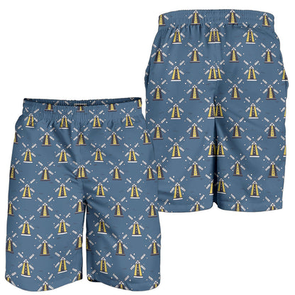 Windmill Pattern Print Design 03 Mens Shorts