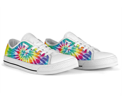 Tie Dye White Bottom Low Top Shoes