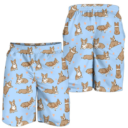 Pembroke Welsh Corgis Pattern Print Design A05 Mens Shorts