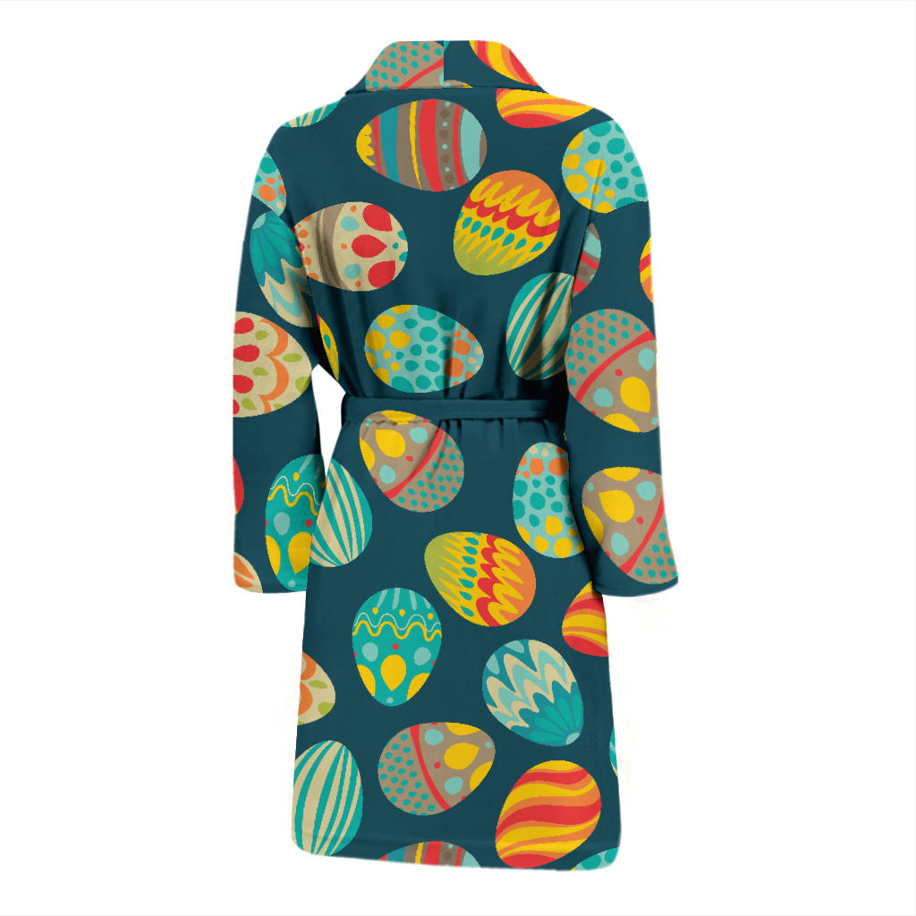 Easter Eggs Pattern Print Design RB09 Men Bathrobe