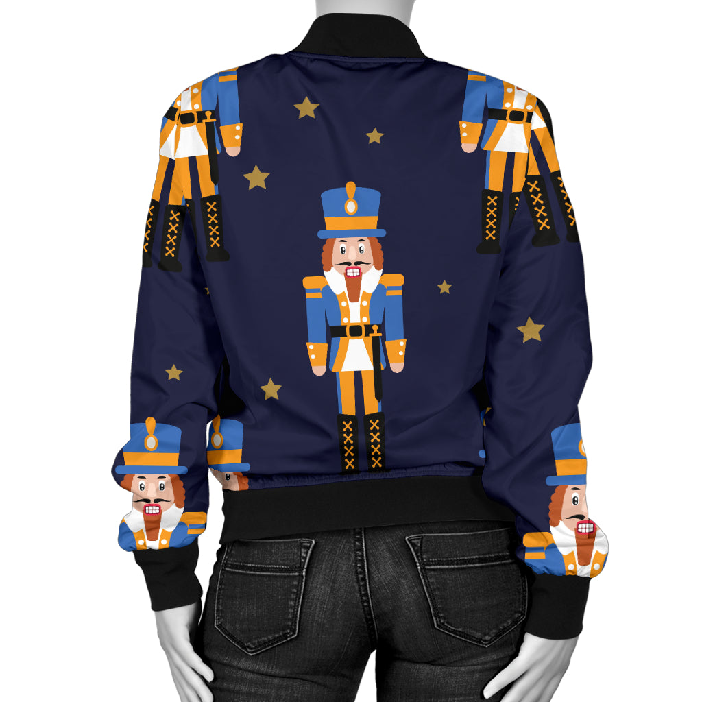 Nutcracker Pattern Print Design A04 Women's Bomber Jacket