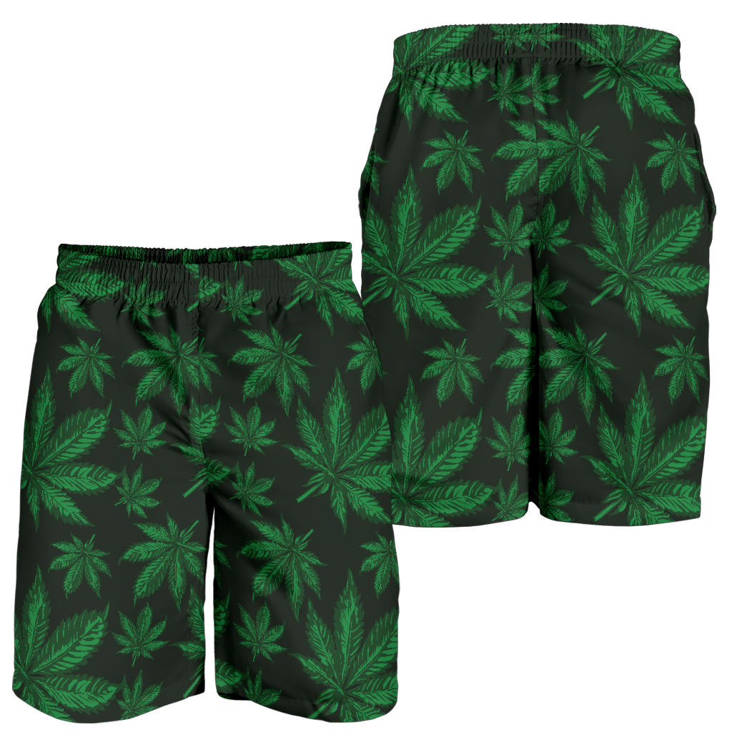 Pot Leaf Pattern Print Design A04 Mens Shorts