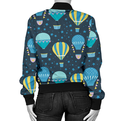 Ballon Pattern Print Design 06 Women's Bomber Jacket