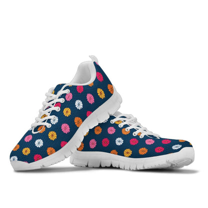 Gerberas Pattern Print Design GB06 Sneakers White Bottom Shoes