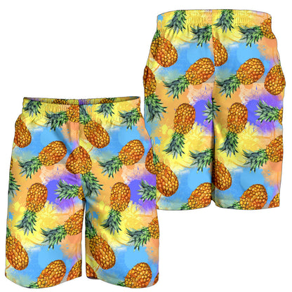 Pineapple Pattern Print Design PP09 Mens Shorts