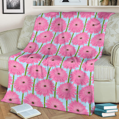 Gerberas Pattern Print Design GB01 Fleece Blanket