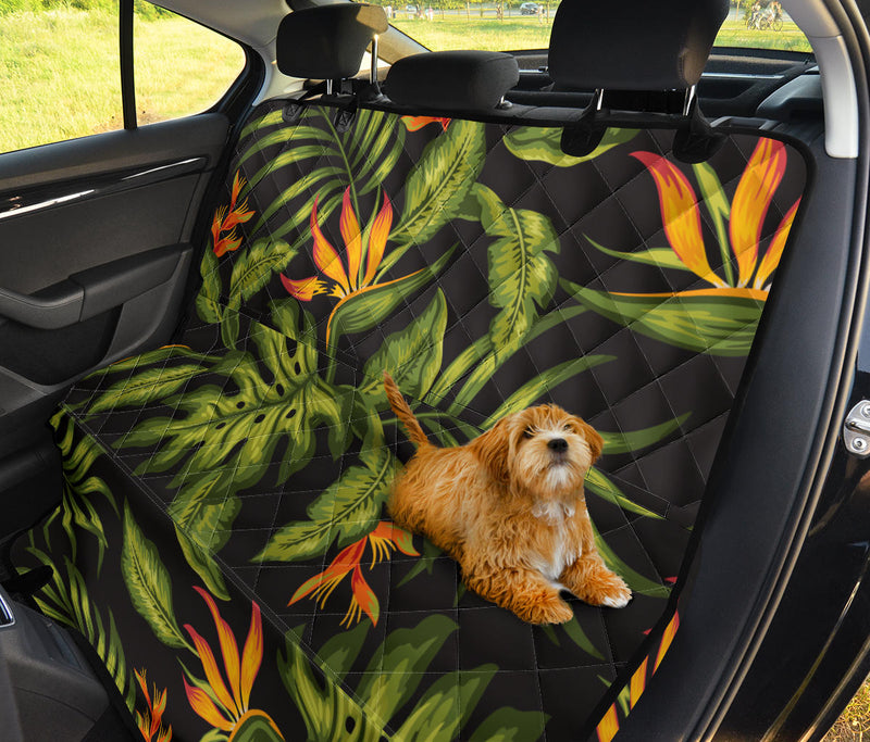 Bird Of Paradise Pattern Print Design BOP013 Rear Dog  Seat Cover