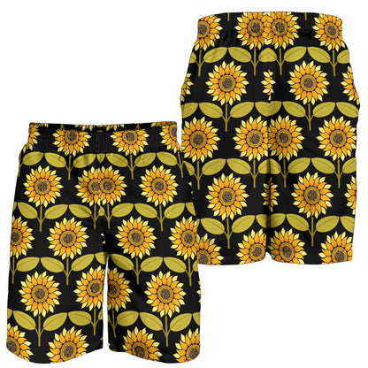 Sunflower Pattern Print Design SF015 Mens Shorts