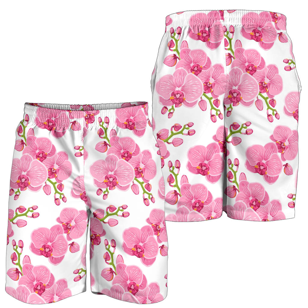 Orchid Pink Pattern Print Design OR07 Mens Shorts