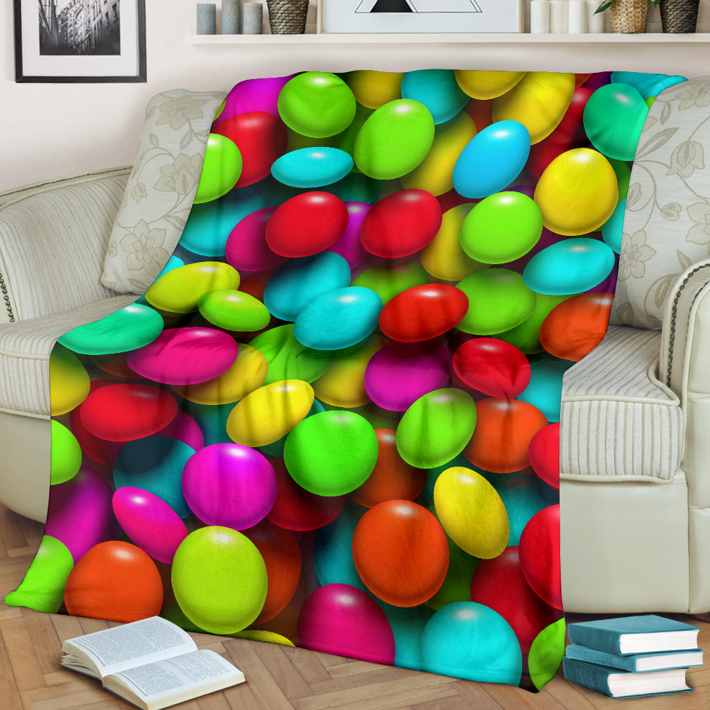 Candy Pattern Print Design CA03 Fleece Blanket