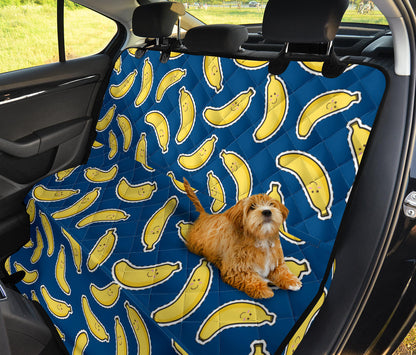 Banana Pattern Print Design BA03 Rear Dog  Seat Cover