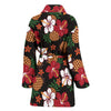 Hawaiian Themed Pattern Print Design H013 Women Bathrobe