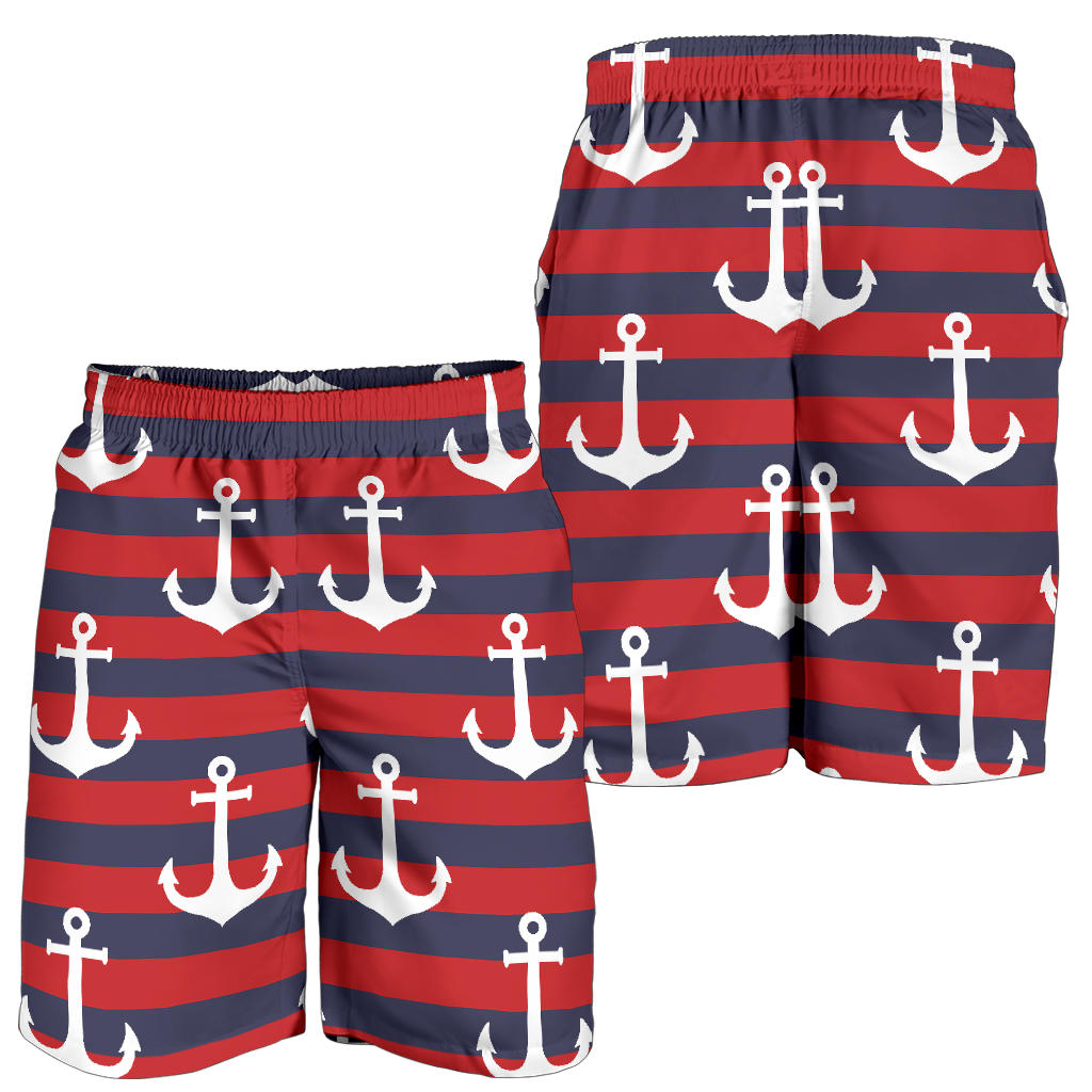 Nautical Pattern Print Design A05 Mens Shorts