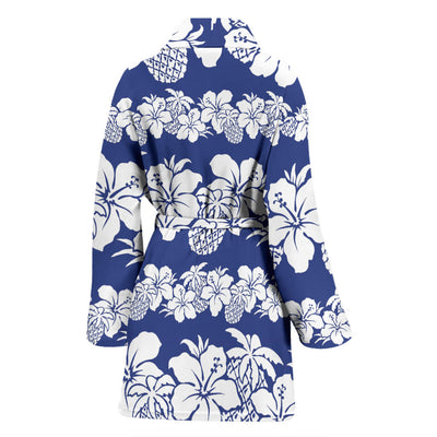 Hawaiian Themed Pattern Print Design H07 Women Bathrobe