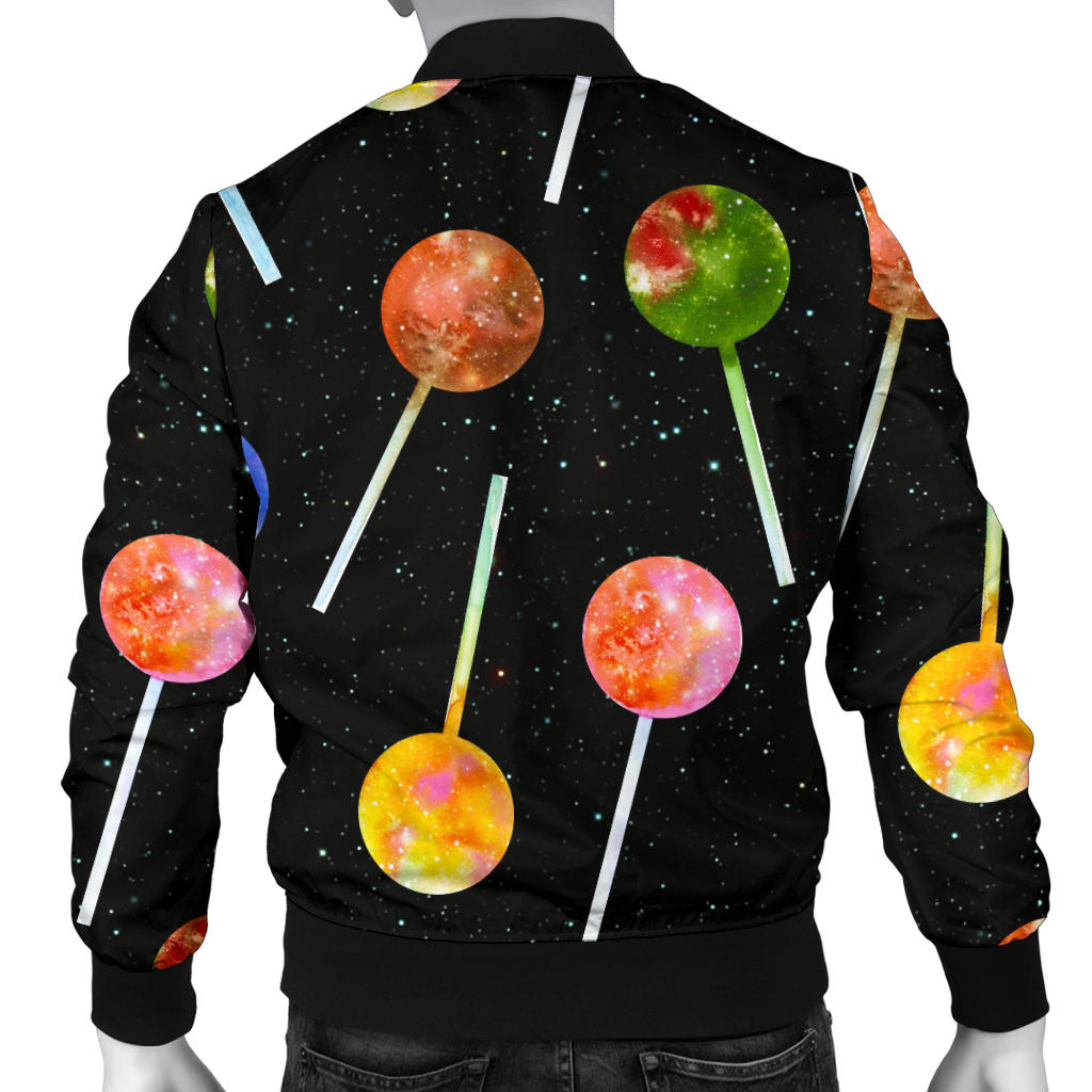 Lollipop Pattern Print Design LL04 Men Bomber Jacket