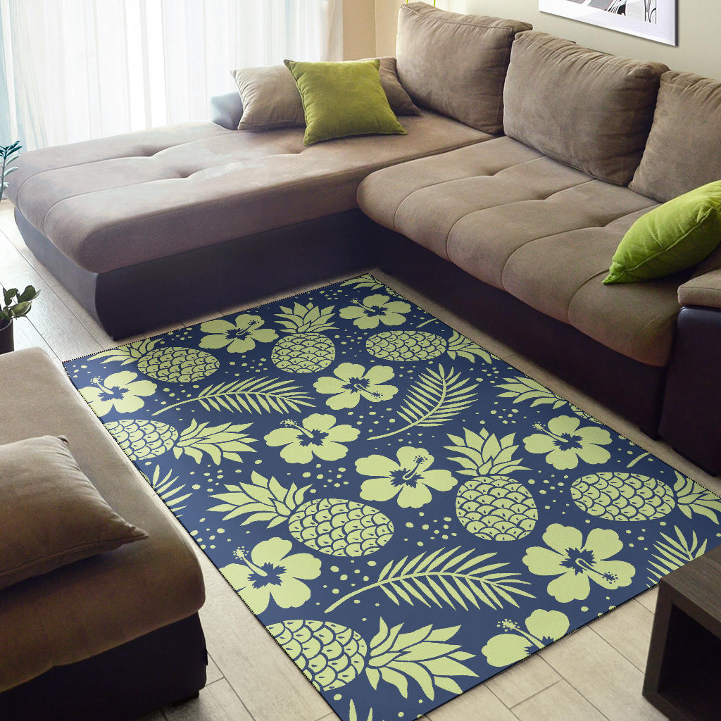 Pineapple Pattern Print Design PP07 Area Rugs