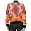 Ganesha Indian Pattern Print Design 02 Women's Bomber Jacket