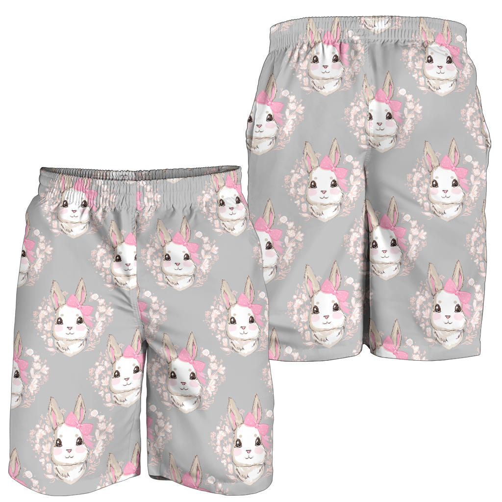 Rabbit Pattern Print Design RB07 Mens Shorts