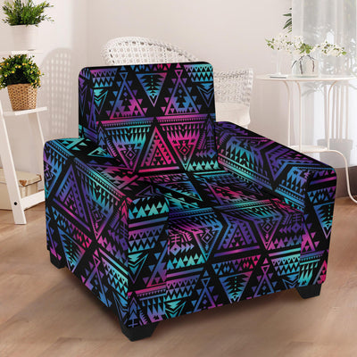 Tribal aztec Dark Multicolor Armchair Slipcover