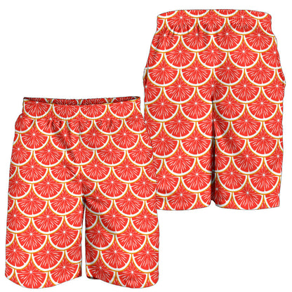 Grapefruit Pattern Print Design GF07 Mens Shorts