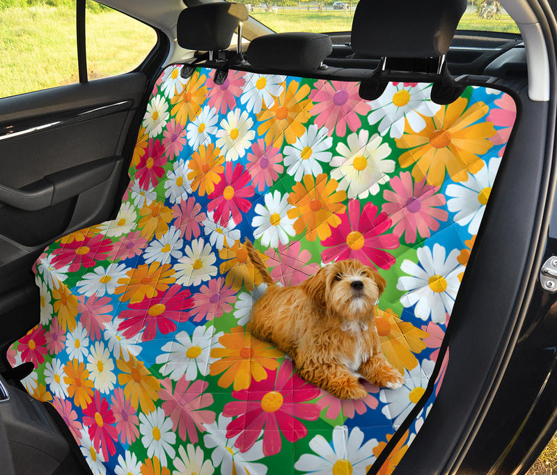 Daisy Pattern Print Design DS05 Rear Dog  Seat Cover