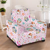 Cupcake Pattern Print Design CP03 Armchair Slipcover