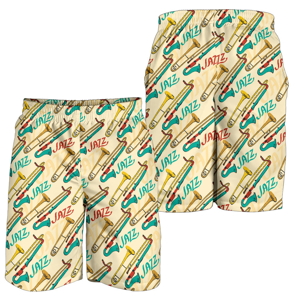 Trombone Pattern Print Design 03 Mens Shorts